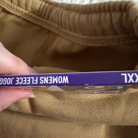 Champion Ladies Fleece Lined Joggers Tantalizing Tan NWT Size XXL - Picture 7 of 12